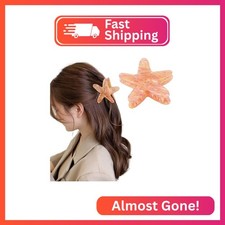 Hapdoo Starfish Hair Clips, Cute Animal Hair Claw Clip for Women Girls, Acetate