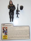 GI Joe Cobra Intelligence Officer Baroness & File Card 1989 Action Figure Loose
