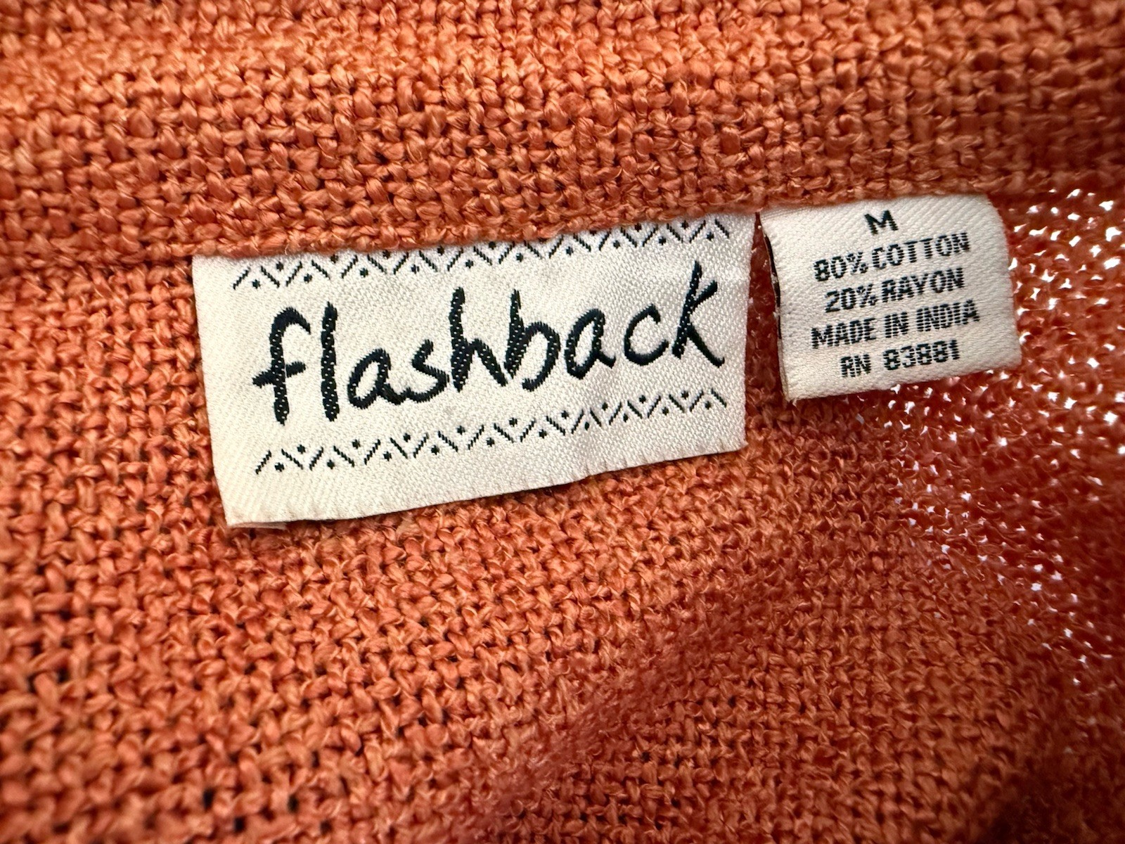 Flashback Orange & Tan Floral Patchwork Vintage J… - image 12