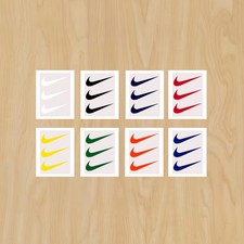 3 Nike 2" long swoosh logo Heat Transfer Vinyl HTV Iron On