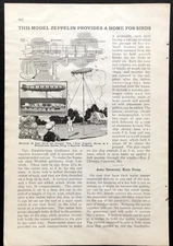 7’ Zeppelin Birdhouse Weathervane 1931 Design PLANS