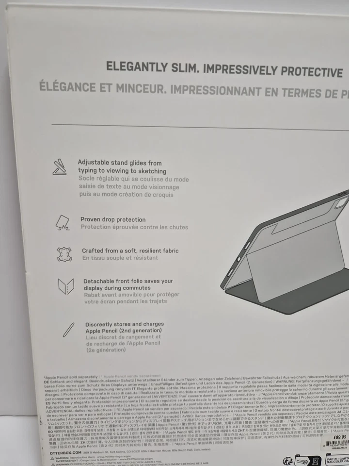 OtterBox iPad Pro 11" M4 5th Gen Case Statement Studio Series Blue RRP £110 - Image 4 of 4