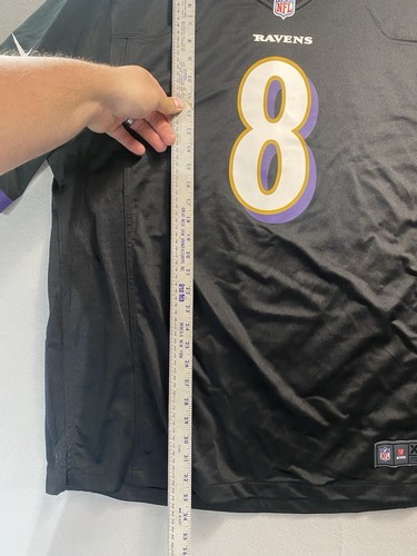 Nike On Field Lamar Jackson 8 Trikot Herren XXL 2XL Schwarz Baltimore Ravens NFL - Bild 10 von 10