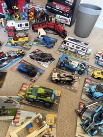 LEGO collection, instructions, no boxes, mostly fully built, sell all or some