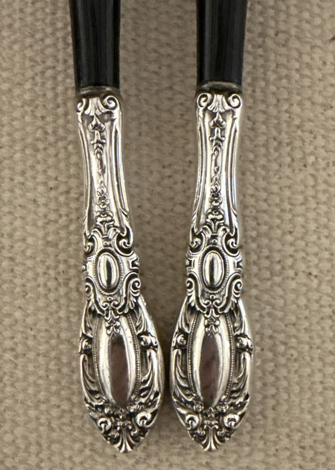 "Juego de servir ensalada de plata esterlina King Richard by Towle 11,75""" Foto 4 de 4