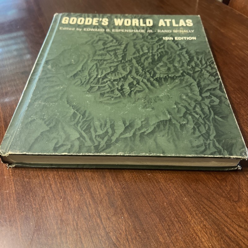 Vintage Goode's World Atlas Rand McNally 12th Edition Second Printing 1965