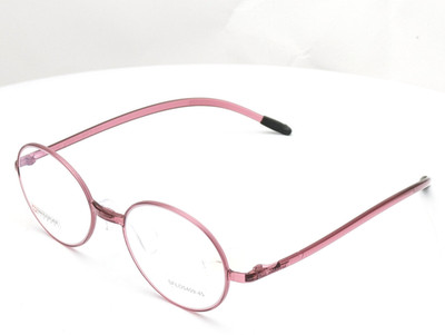 Swissflex SFL5409-45 Pink Crystal Round Eyeglasses Frames Women's 45mm