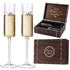 Wedding Champagne Flutes-Mr. and mrs. Champagne Glasses Engagement Gifts for ...