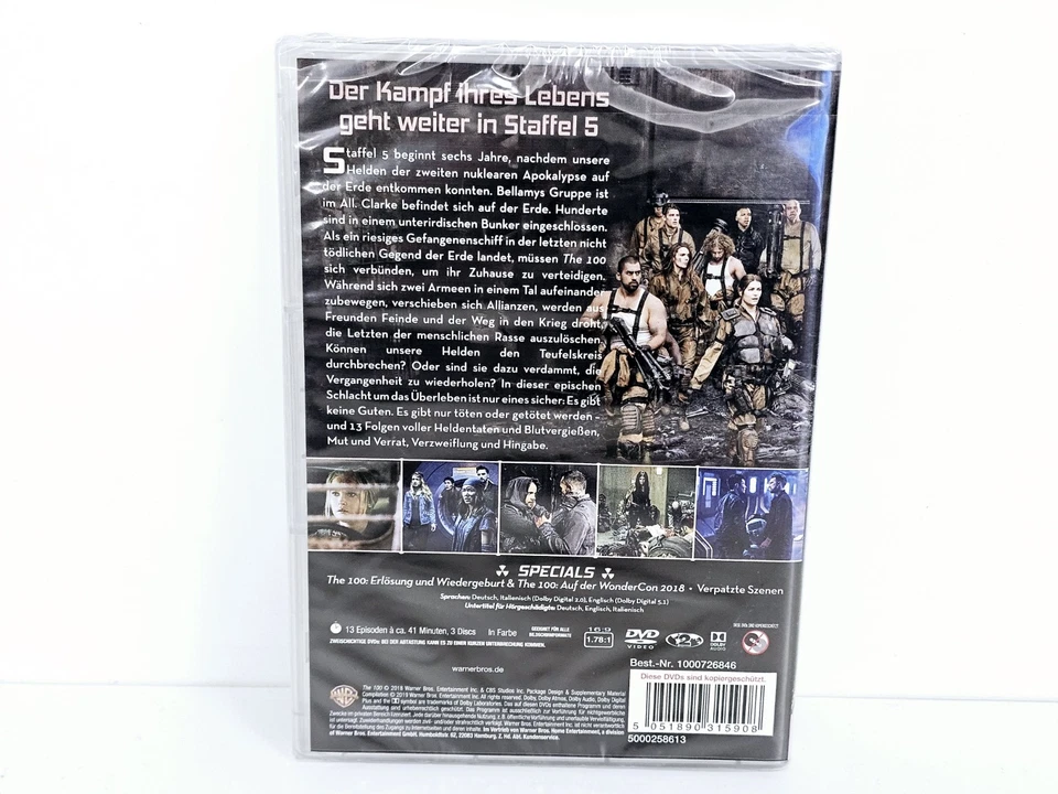 The 100 - Die komplette 5. Staffel (3 DVDs) NEU in Folie  - Bild 2 von 2