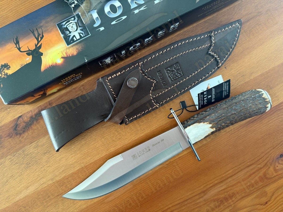 Joker Bowie 20 Hunting Knife – 7.87” MOVA Blade | Deer Antler