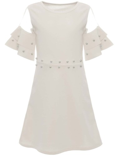 Kleid Prinzessin Fest Kostüm Tunik Skater Kunst Perlen Kind Sommer 22602 SALE - Bild 22 von 23
