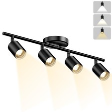 Modern Track LED 4 Light Fixture Rotatable Light Heads Ceiling Spotlights