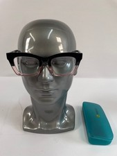 Lensmart 2016 Eyeglasses Optical Frame 57-21-145 Black/Transparent Pink