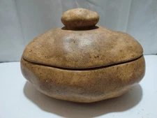 VTG Atlantic Mold Baked Potato Shaped Serving Dish Bowl w/Lid Realistic 10x7