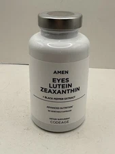 Amen, Eyes, Lutein, Zeaxanthin + Black Pepper Extract, 90 Vegetable Capsules