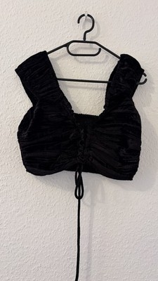 Urban Outfitters Schwarzes Stretch-Top mit Spaghettiträgern GR S