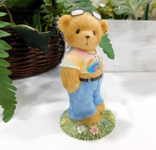 2003 Cherished Teddies Colorful Tie Dye Deanna Bear Figurine 112452 Not Signed