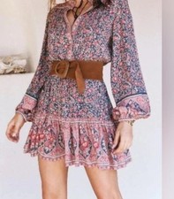 Spell & The Gypsy Collective Jasmine Playdress Boho chic Coachella Western Sz S
