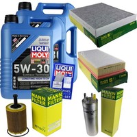Mann Inspektionspaket 10L Liqui Moly Longtime 5W-30 FüR VW Touareg 2.5 R5 TDI