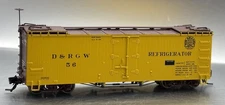 Blackstone Models, HOn3, D&RGW 30 ft. Refrigerator #56 Moffat Tunnel Herald New 