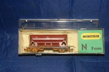 MINITRIX N WAGON TREMIE TRAIN ELECTRIQUE 3163