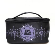 Anna Sui Classic Rhinetone Rose Makeup Cosmetic Bag Brush Case
