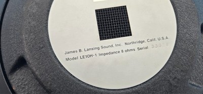 Jbl LE10H-1 woofer. ( Single ) NOS In Box. | eBay