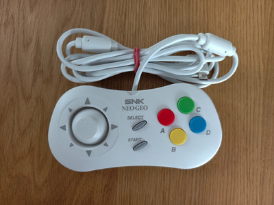SNK Neo Geo Mini Game Pad Controller Unico MVS Arcade Stick Pro weiß