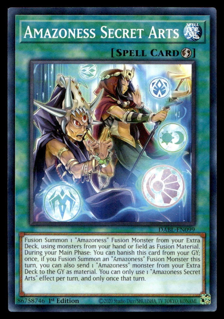 Amazoness Secret Arts Darkwing Blast DABL-EN099 MP YuGiOh TCG