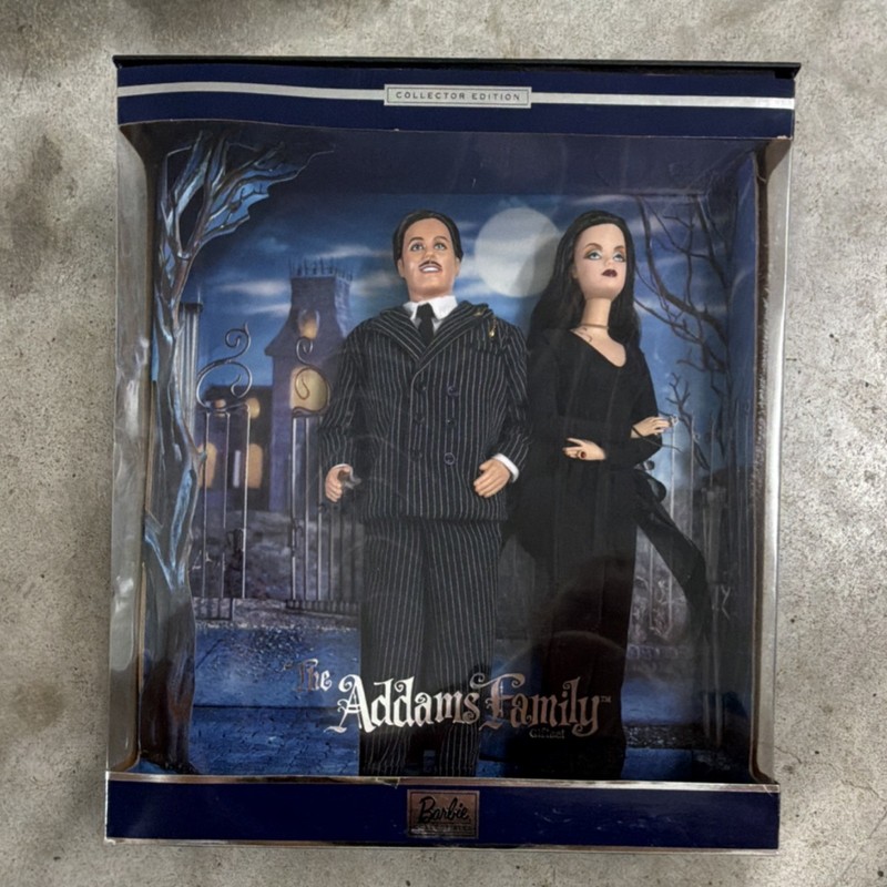 Barbie Collectibles Addams Family Gomez & Morticia 12in Doll Set Collector 27276