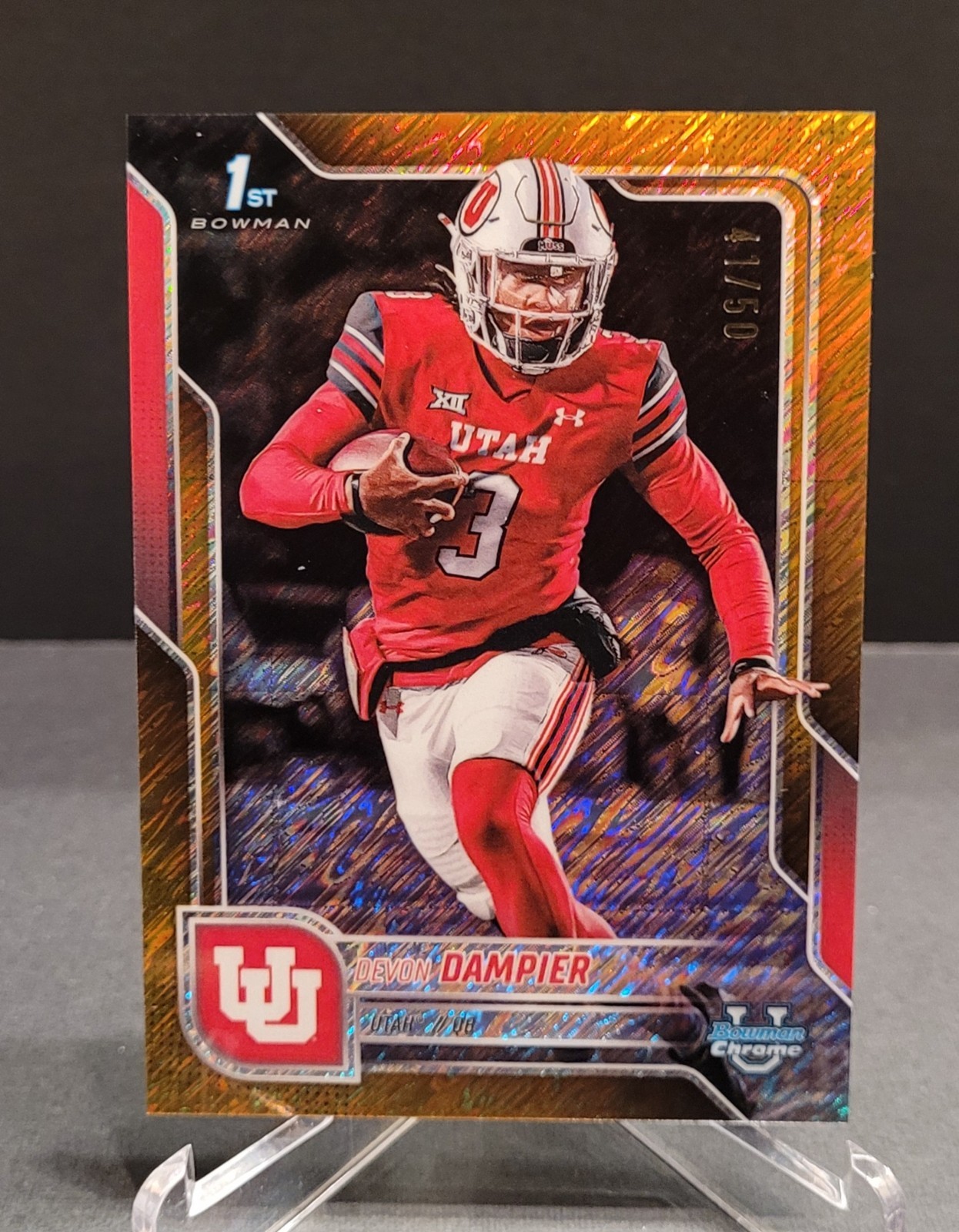 2025 Bowman Chrome U Devon Dampier Prospects Gold Shimmer Refractor 41/50 #3