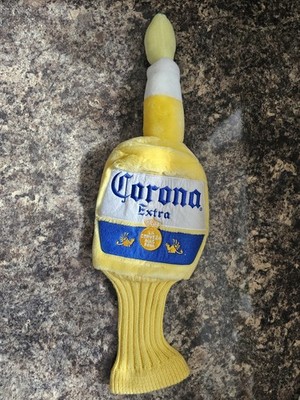 CORONA EXTRA BIERFLASCHE GOLFSCHLÄGERHÜLLE SELTEN SPORT ERINNERUNGSSTÜCKE ORIGINAL