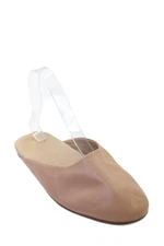 Beek Womens Leather Slide On Mule Ballet Flats Nude Beige Size 7