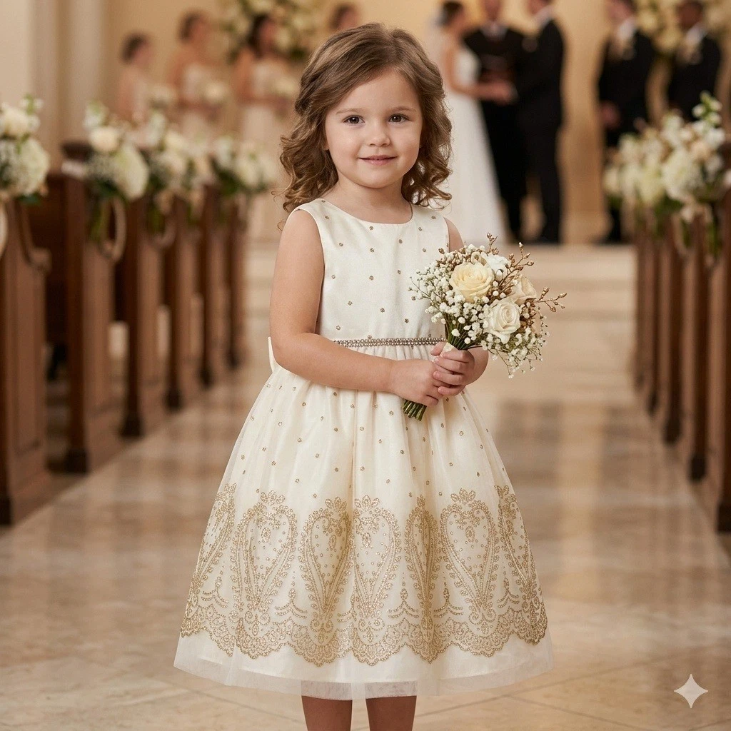 ivory christmas dress Ivory Christmas 5 Size Dresses for Girls for sale