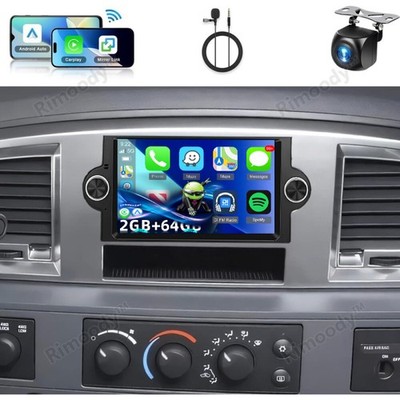 Android 15 Autoradio GPS Navi Für 2006-08 Dodge RAM 1500 2500 3500 Carplay +Kam