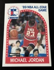 1989-90 Hoops MICHAEL JORDAN All Star Card 21 Chicago Bulls HOF