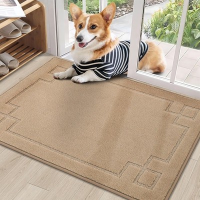 Door Mat 24'' x 36'', Non-Slip Door Mats Indoor Entryway Rugs Washable Low-Prof...