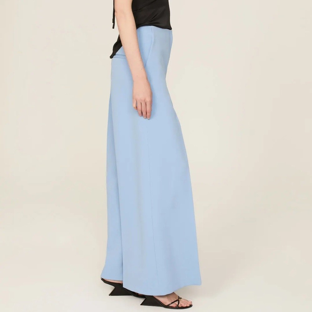 light blue Marina Moscone Wide Leg Trousers image 2