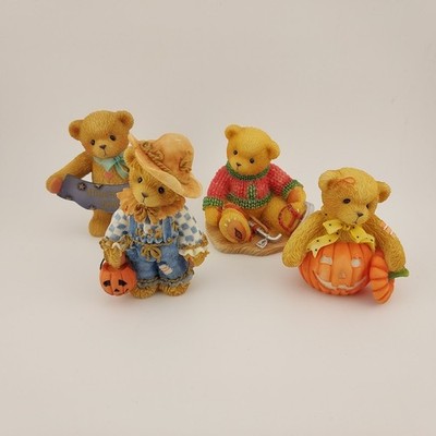 4 Cherished Teddies Figurines Tom Leslie Millennium Jerome