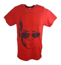 The Rock Face Profile Mens Red T-shirt
