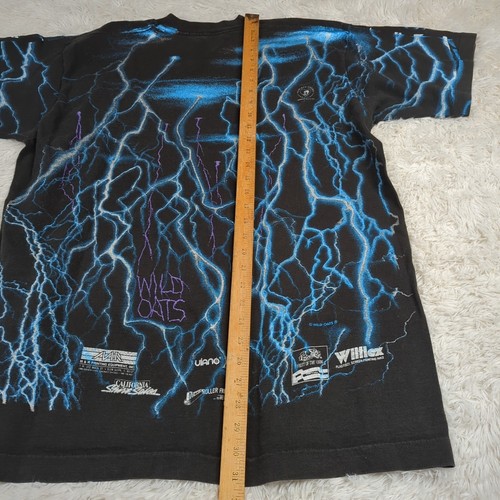Vintage Wild Oats Lightning Test Print Shirt Sz XL AOP - Picture 12 of 15