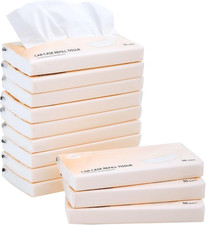 Car Tissue Refills 600 Sheets Facial Tissues Refills for Car Visor Tissue Holder