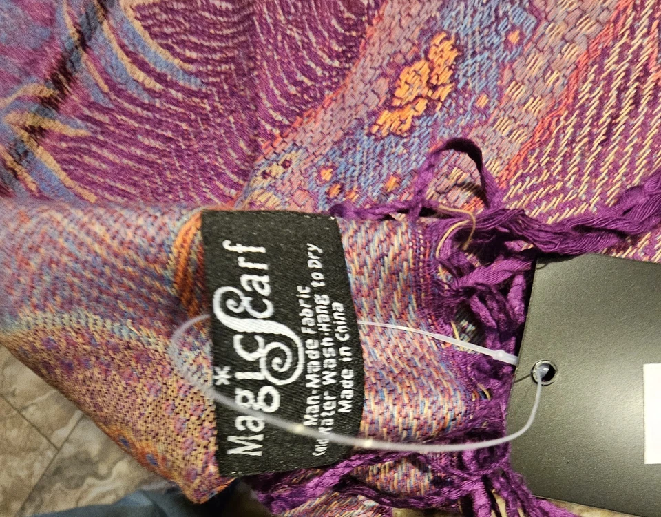 Bufanda mágica bufanda pavo real magenta XG2852 MG Foto 3 de 4