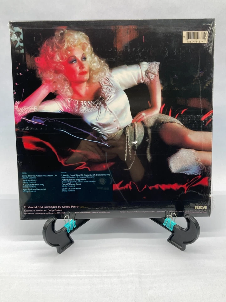 Dolly Parton Burlap & Satin Vintage Vinyl LP 1983 RCA  Record AYL1-5437 - Image 2 of 4