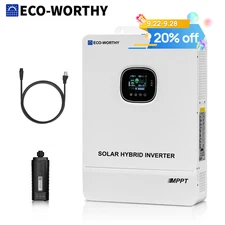 ECO-WORTHY 3500W 5KW 10KW Solar Hybrid Inverter Off Grid Mppt Controller