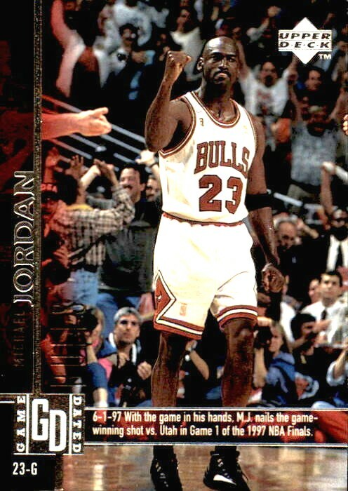 ＠NBA ジョーダン コメモラティブカード (UPPER DECK 1997) Michael Jordan 1997-98 Upperdeck NBA Set Large Championship