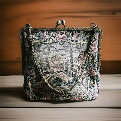 Original Art Deco French 1910s 1920s Edwardian Flapper Tapestry