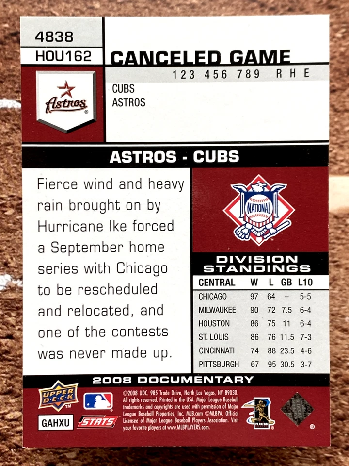 2008 Upper Deck Documentary Darin Erstad #4838 - Image 2 of 2