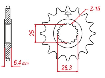 VORDERES RITZEL 2168 13 FÜR YAMAHA YFZ 450 '09-'19, YFM 700 RAPTOR '06-'19 (-1)
