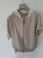 Fabiana Filippi Short Sleeved Hoody Jacket Sixe 6 Uk
